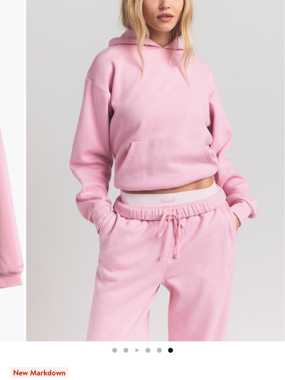 Skims Cozy Pink Women's Hoodie Sweatshirt